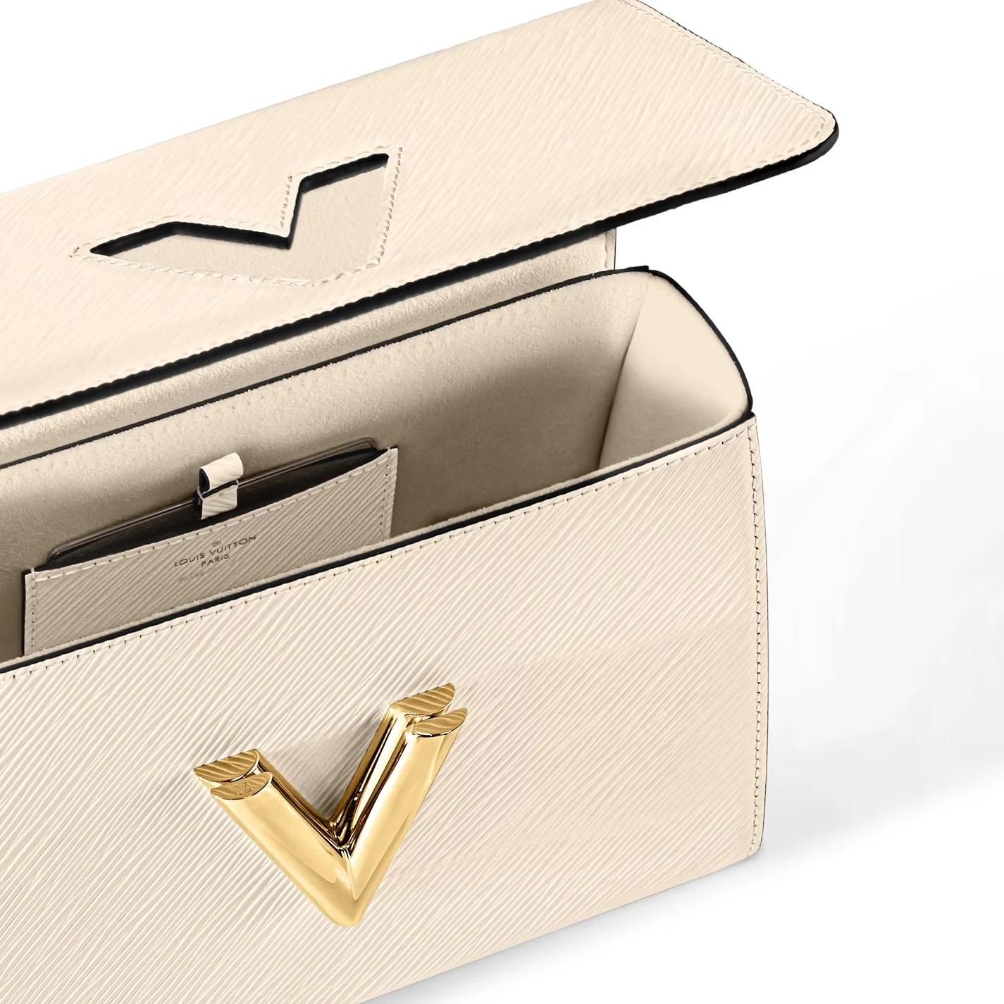 Top lv Louis Vuitton Quartz White M21116 Twist MM