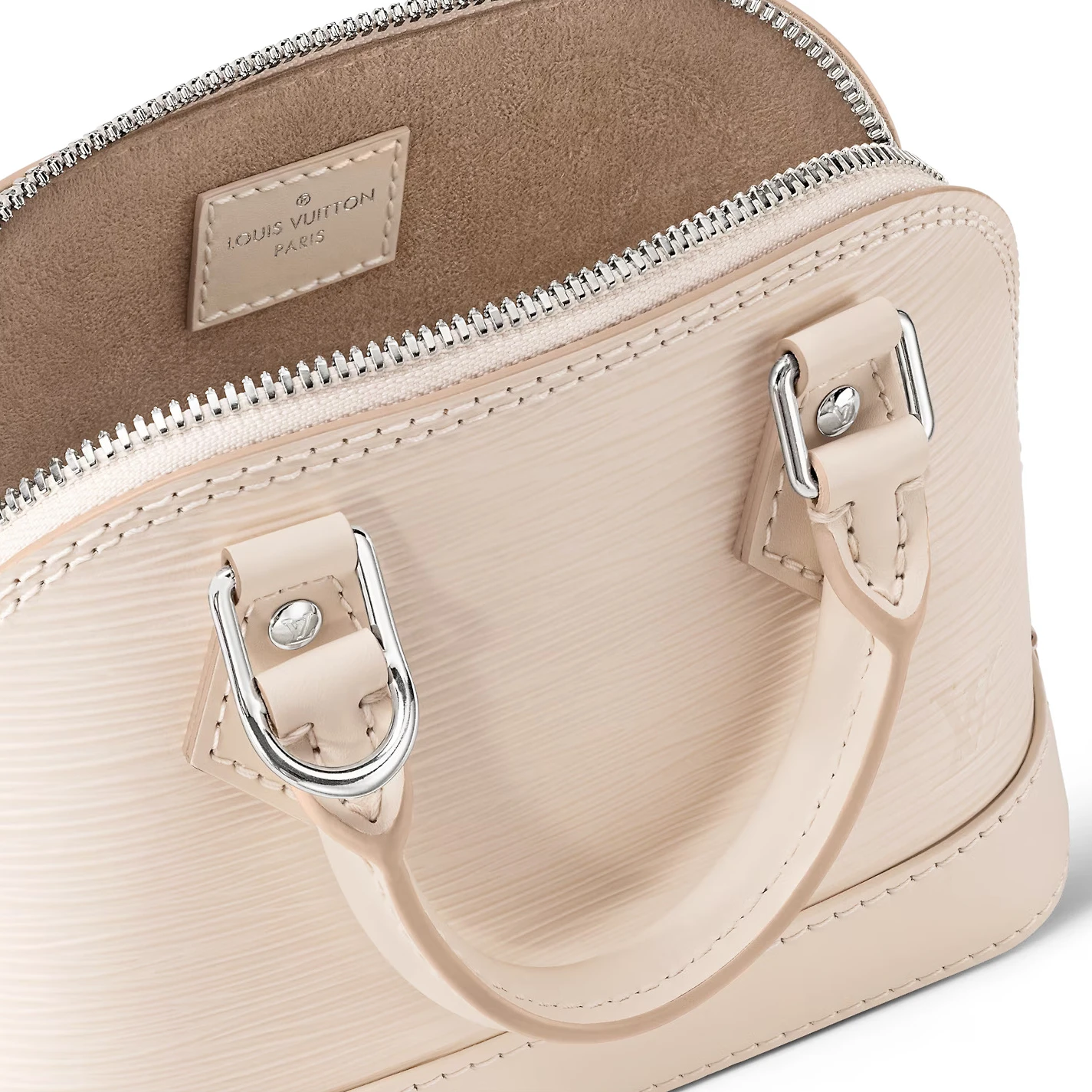 Replica bags Louis Vuitton Quartz White M82411 Nano Alma