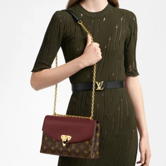 Top lv Louis Vuitton Saint Placide Black M43714 Cherry M43713 Burgundy M43715
