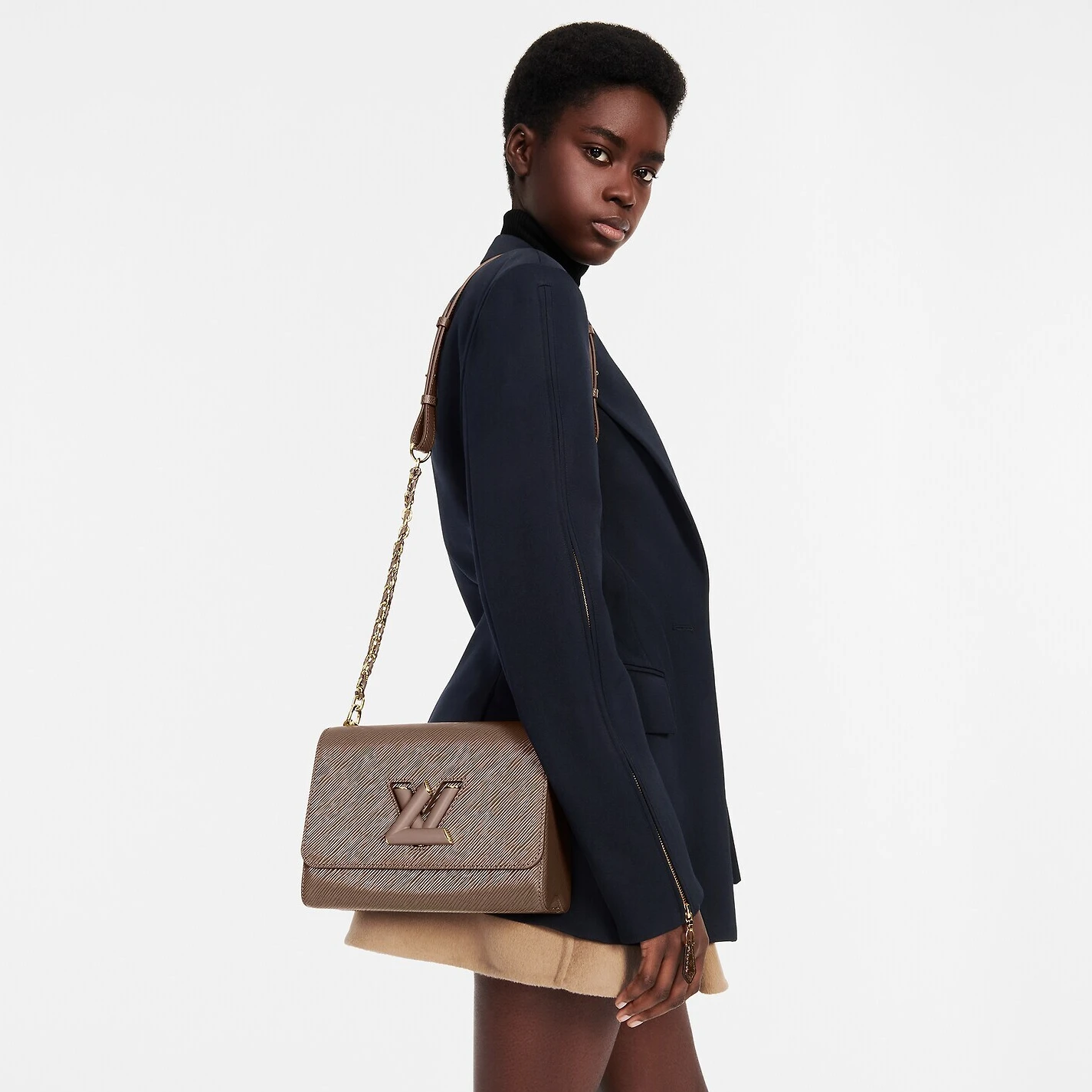 Top lv Louis Vuitton Smokey Brown M58772 Twist MM