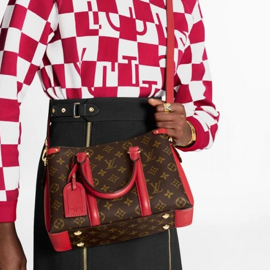 Louis vuitton locations Louis Vuitton Soufflot BB Peach M44899 Red M44818