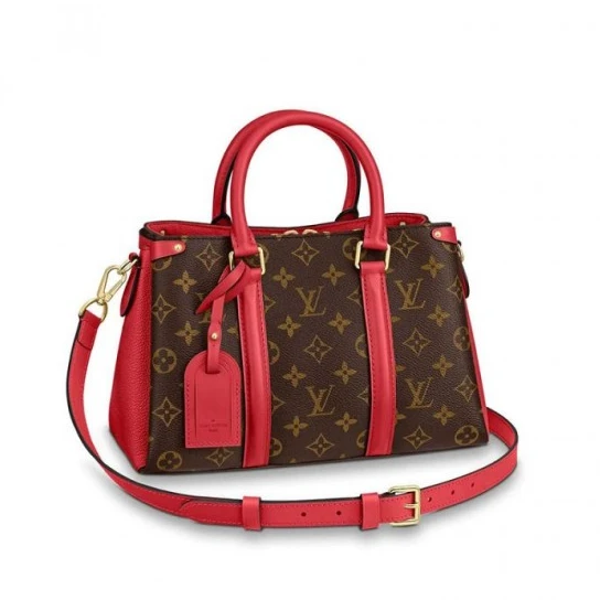 Louis Vuitton Soufflot BB Peach M44899 Red M44818