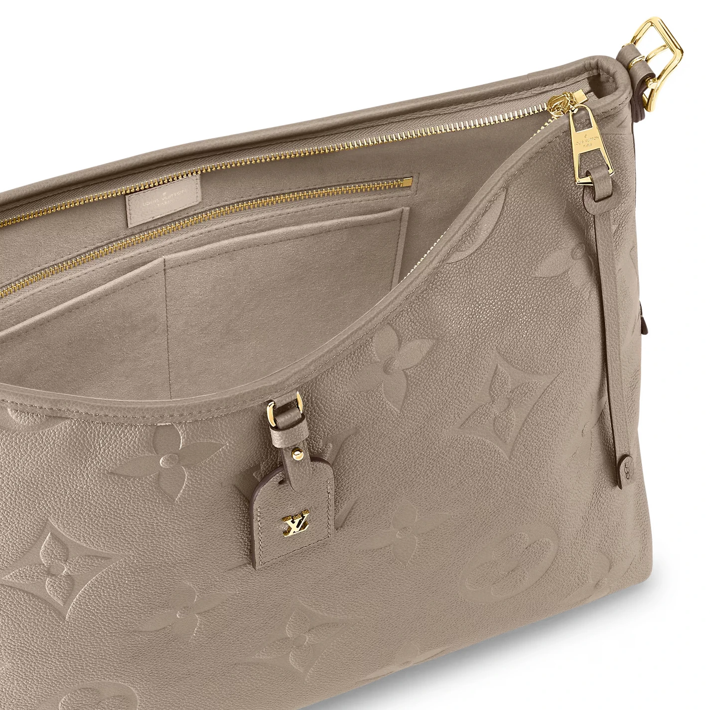 Top lv Louis Vuitton Tourterelle Gray M46292 CarryAll MM