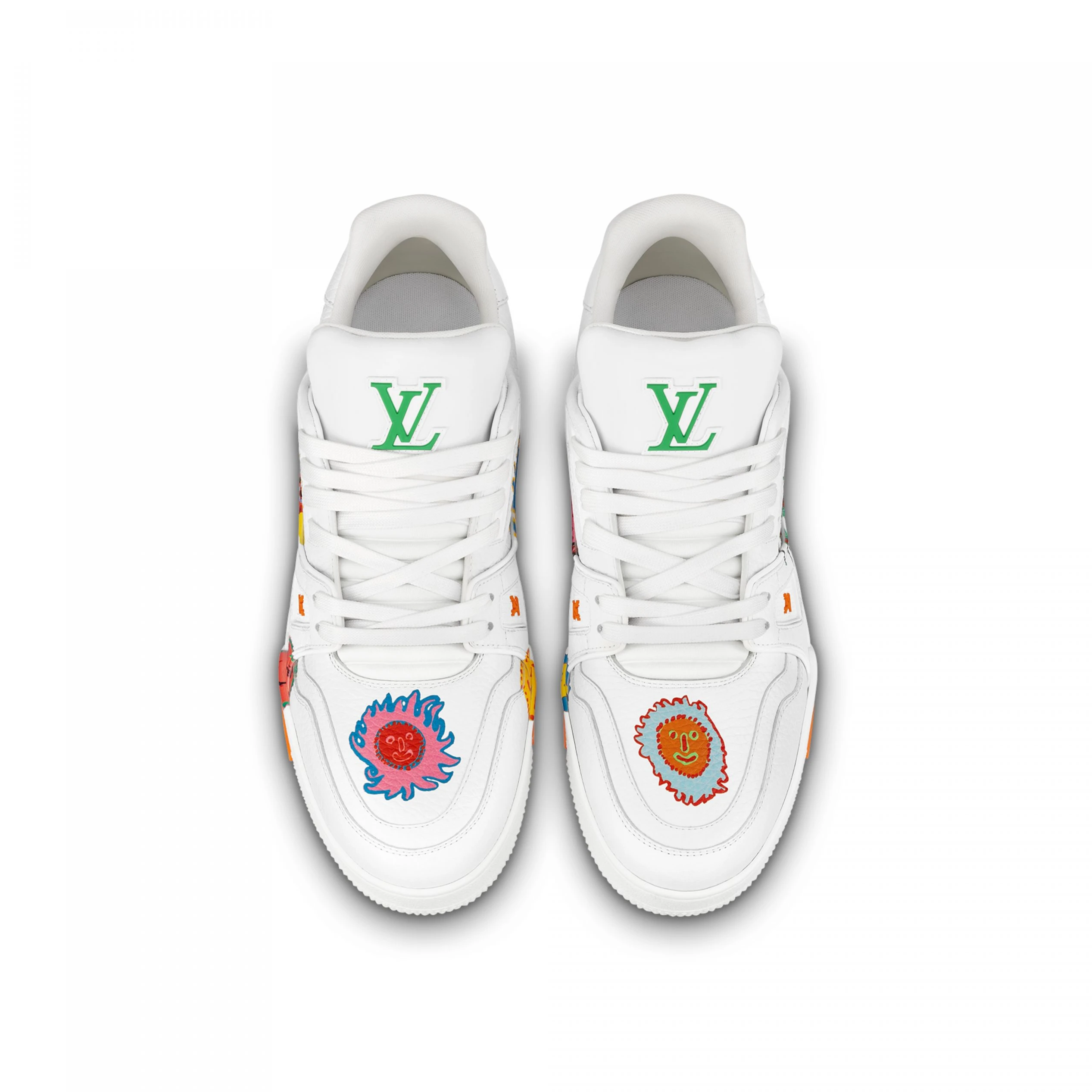 Replica bag Louis Vuitton Trainer Sneaker LV x YK LV White 1ABD39
