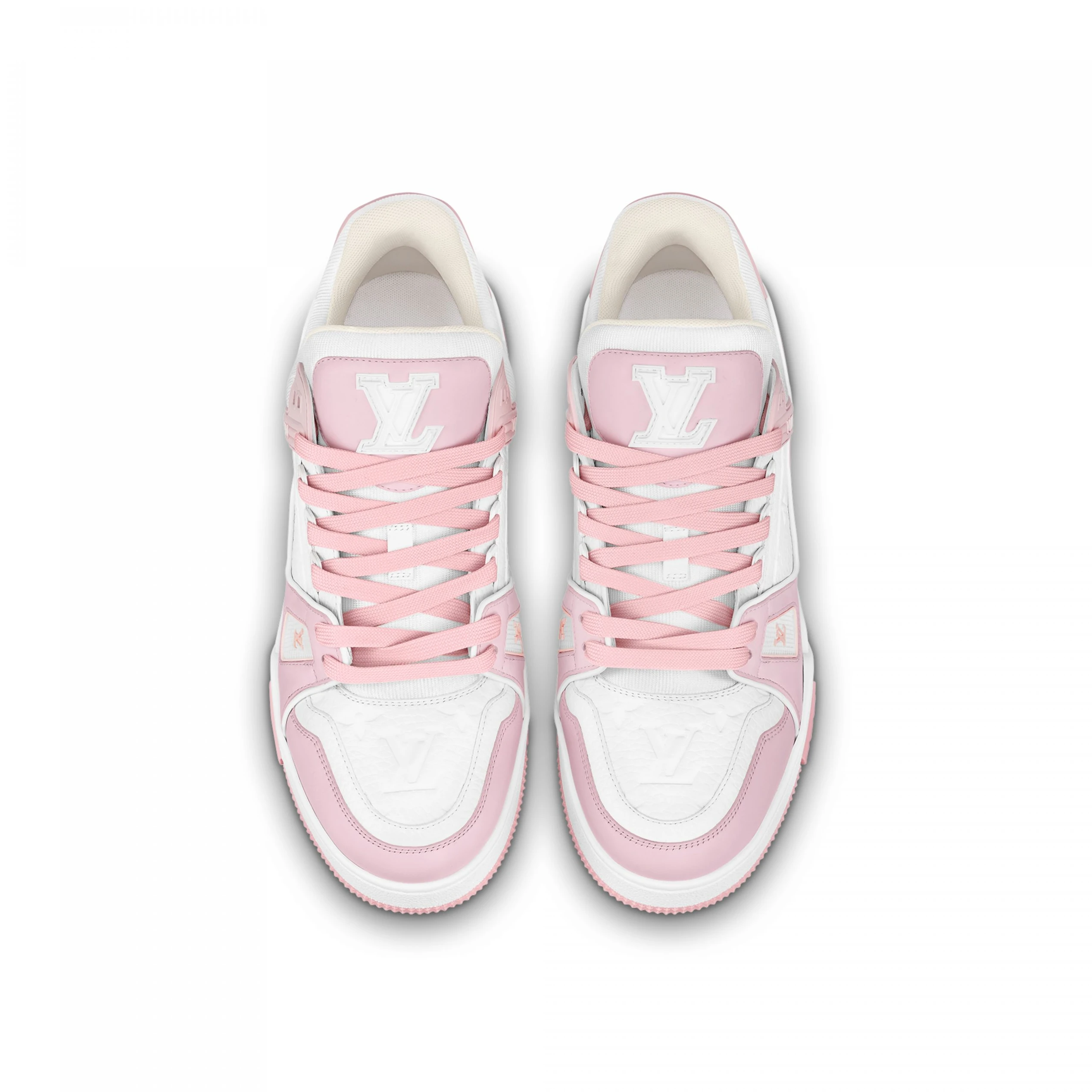 Replica bag Louis Vuitton Trainer Sneaker Pink White 1ABOEI