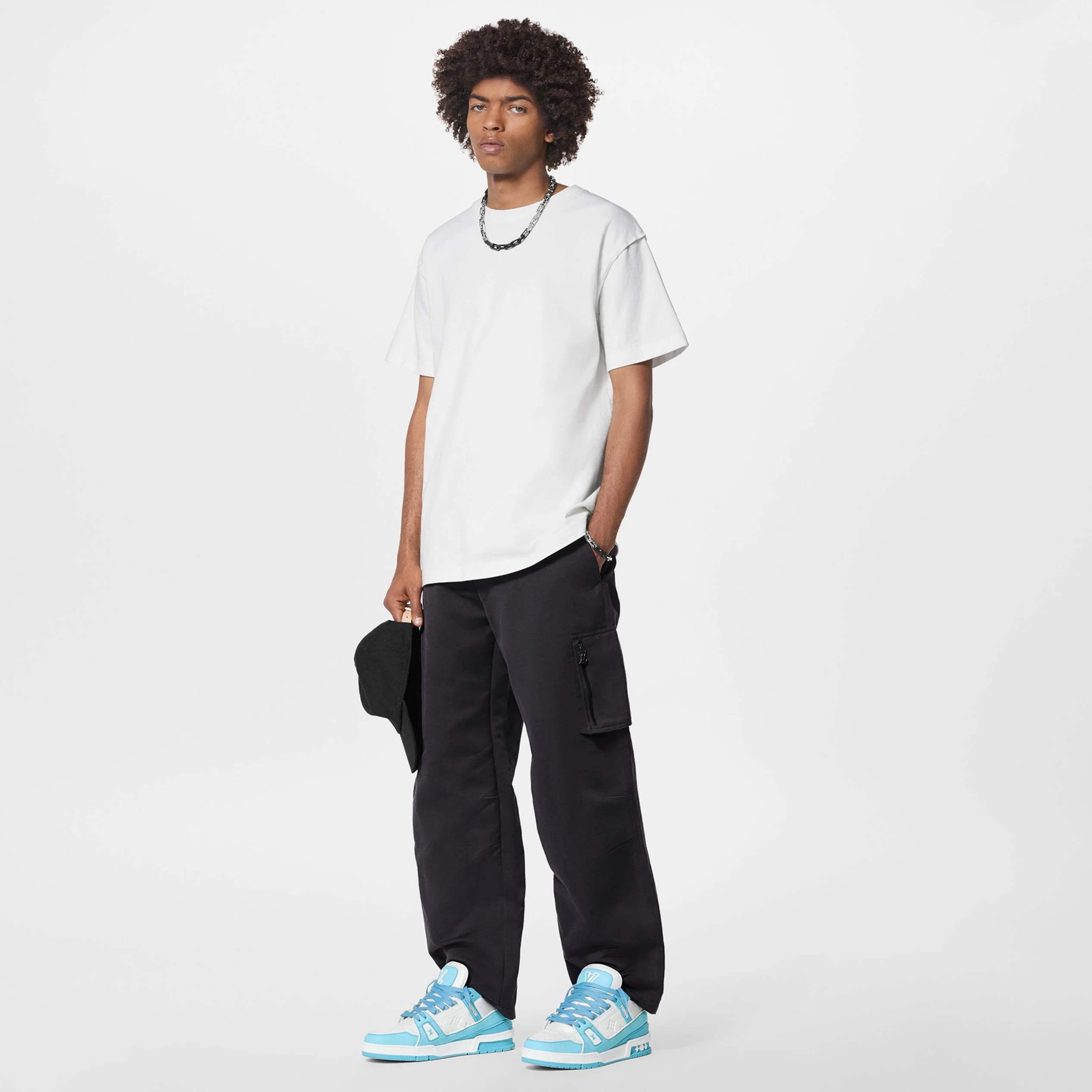Replica bag Louis Vuitton Trainer Sneaker Sky Blue 1ABOFM