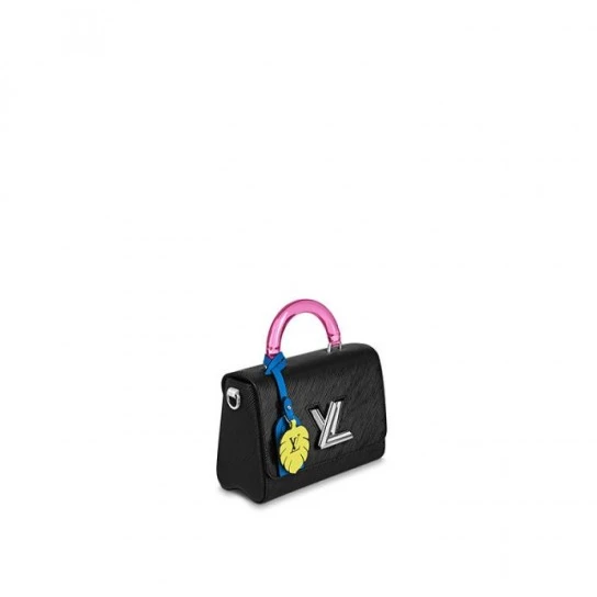 Replica bags Louis Vuitton Twist MM M56131 Rose M56112 Black