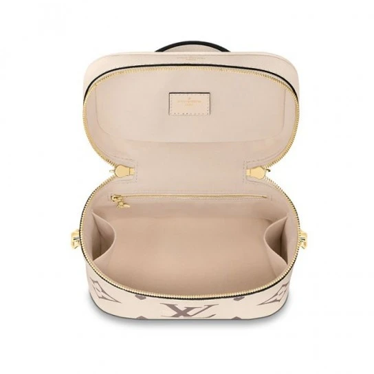 Replica bag Louis Vuitton Vanity PM Black M45780 Creme M45599