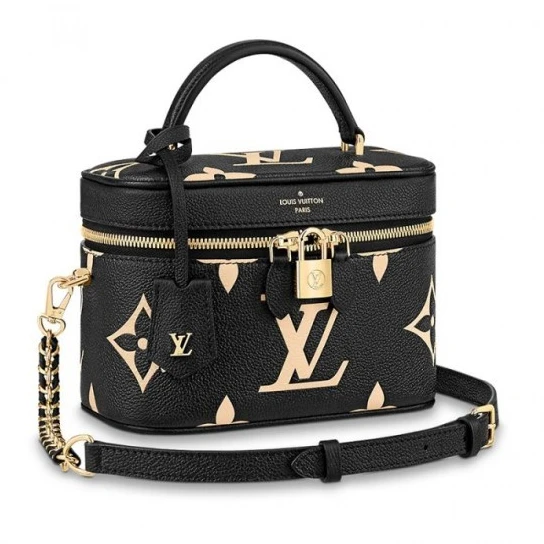 Louis Vuitton Vanity PM Black M45780 Creme M45599