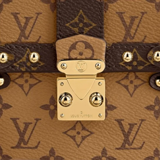 Replica bags lv Louis Vuitton Vertical Trunk Pochette Brown M67873 Black M63913