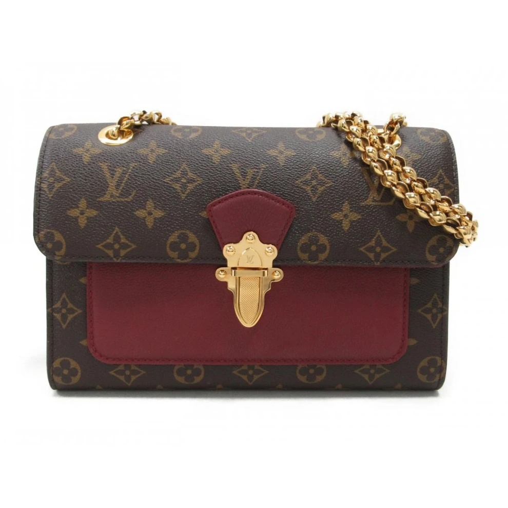 Top lv Louis Vuitton Victoire Cherry M41731 Black M41730 Burgundy M41732