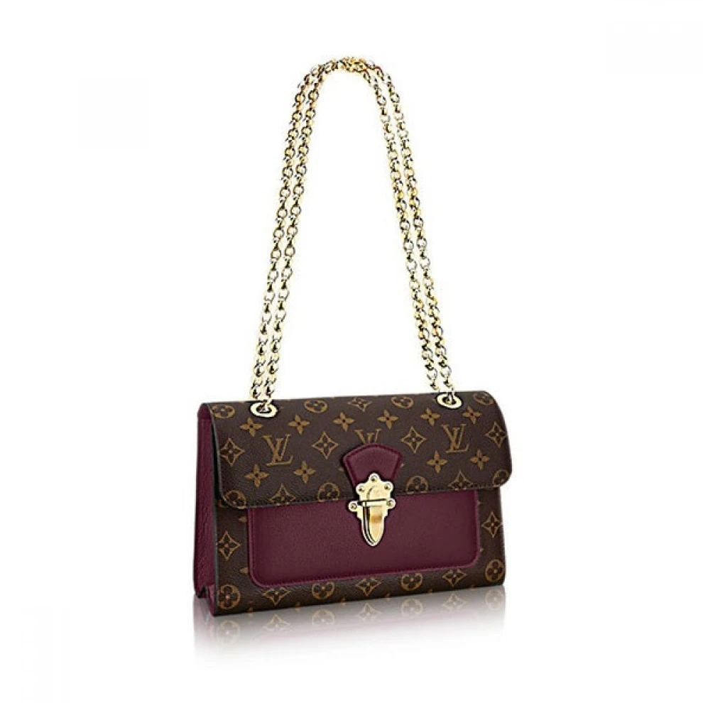 Top lv Louis Vuitton Victoire Cherry M41731 Black M41730 Burgundy M41732