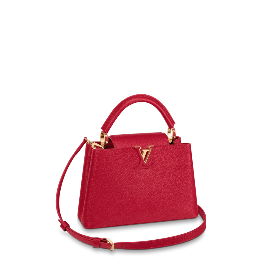Top lv Louis vuitton Capucine BB Black M21641 Pink M22178 Green M57227 Red M52689