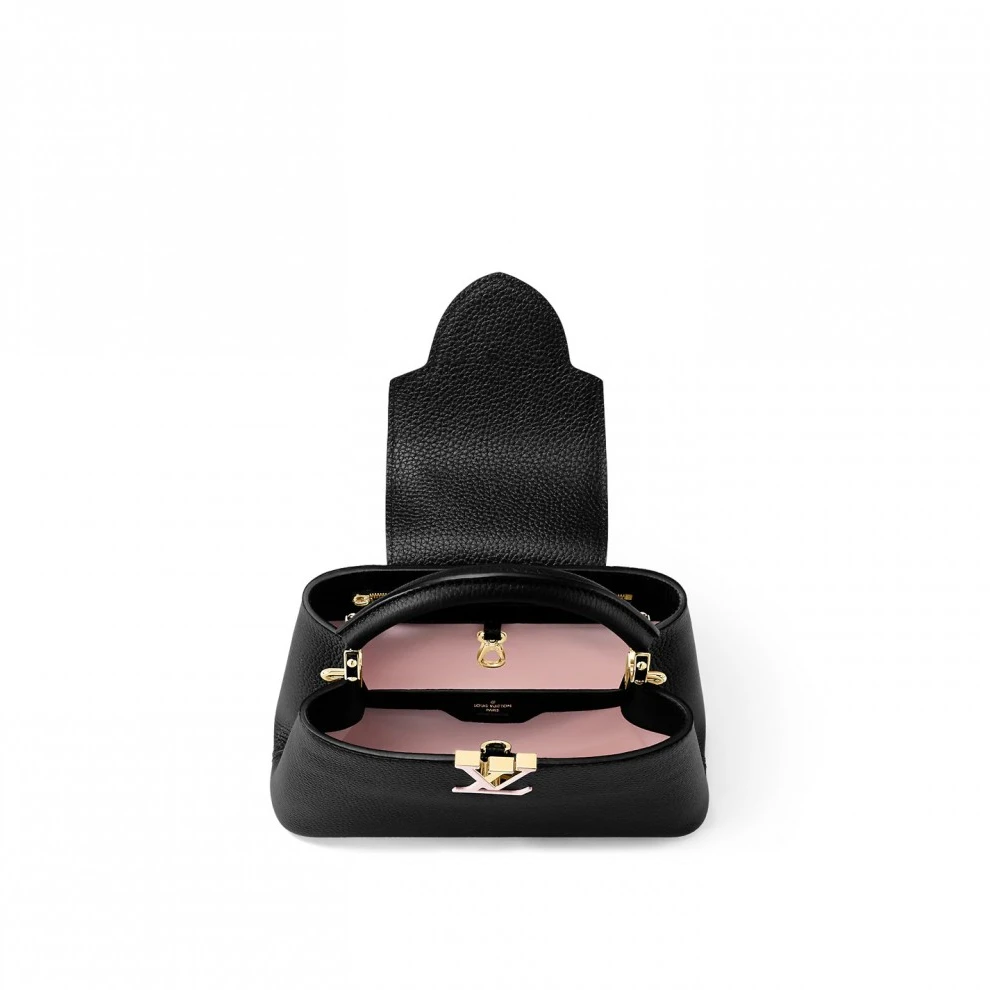 Top lv Louis vuitton Capucine BB Black M21641 Pink M22178 Green M57227 Red M52689