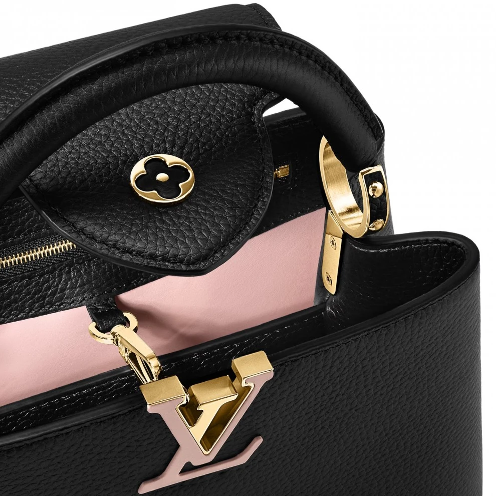 Top lv Louis vuitton Capucine BB Black M21641 Pink M22178 Green M57227 Red M52689