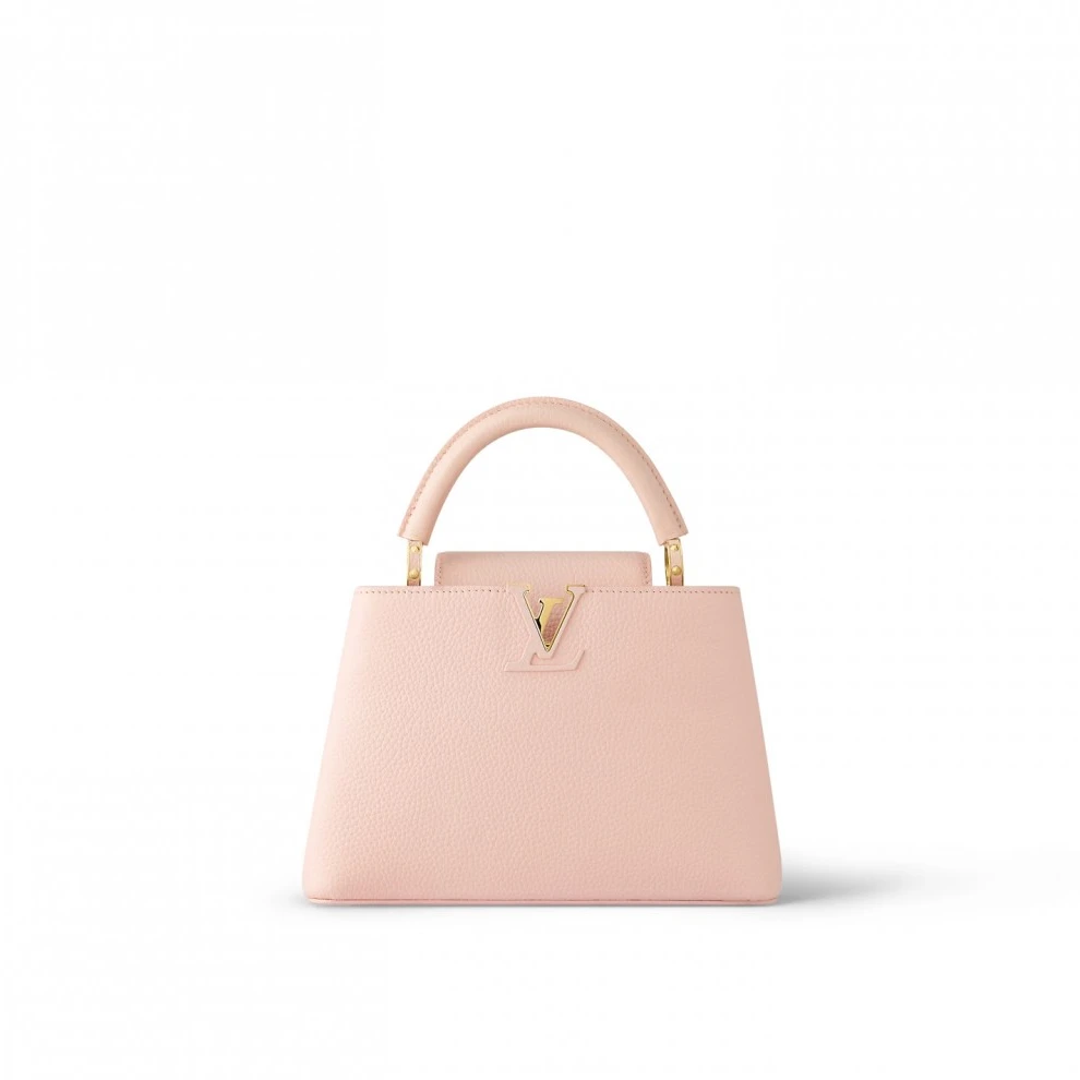 Top lv Louis vuitton Capucine BB Black M21641 Pink M22178 Green M57227 Red M52689