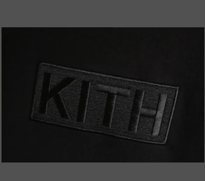 Kith Classic Logo Hoodie Classic Box Logo Velvet Hoodie Black Pink Red S M L XL