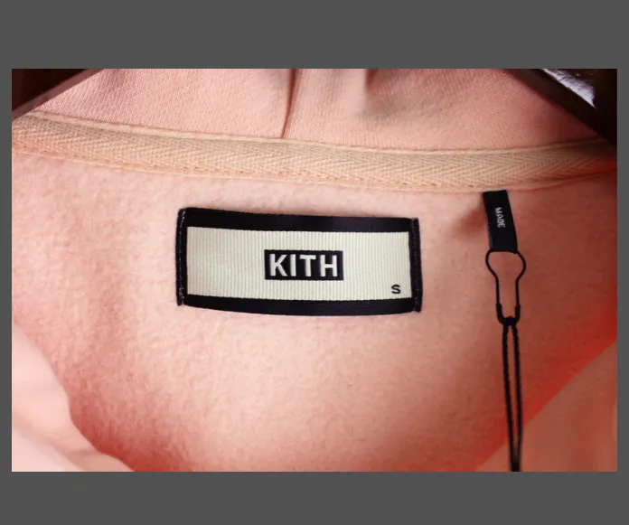 Kith Classic Logo Hoodie Classic Box Logo Velvet Hoodie Black Pink Red S M L XL