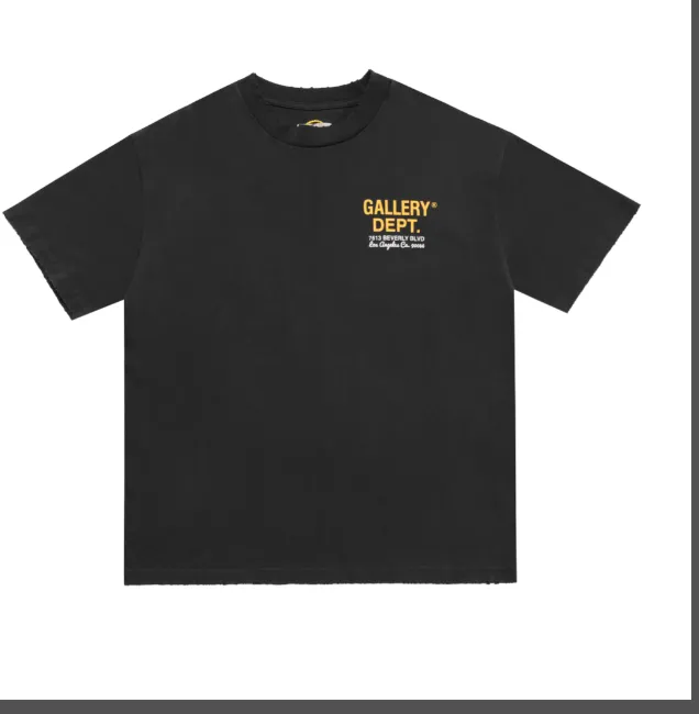 Gallery Dept Drive Thru Tee High Street Retro Back Painted Car Printed Short Sleeve T-shirt Black Brown S-XL