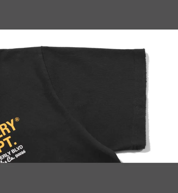 Gallery Dept Drive Thru Tee High Street Retro Back Painted Car Printed Short Sleeve T-shirt Black Brown S-XL