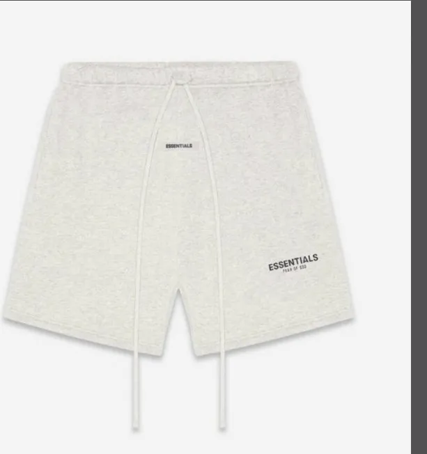 FEAR OF GOD FOG Essentials 20FW Double Line Reflective Drawstring Shorts Black Washed Water Black Rice White Rice Yellow Light Flower Grey Deep Flower Grey Camel Medium Grey Matcha Green God Grey Brown S M L XL