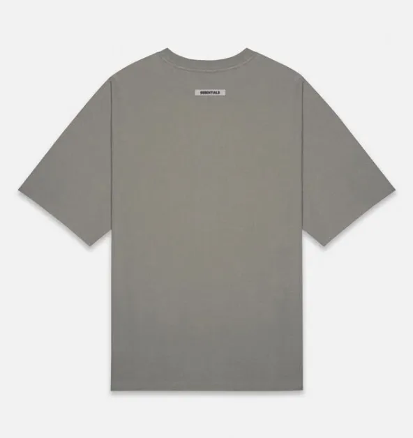 New Colors: Brown Matcha Green Navy Blue God Grey FOG Fear of God Essentials 20ss Double Line Letter LOGO Printed Short Sleeve T-shirt Black White Apricot Grey Camel S M L XL