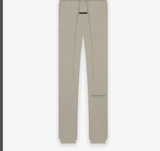 Fear Of God Essentials 21SS FOG Double Wire Drawstring Pants Black beige Grey Brown Card Gray Light Flower Gray S M L XL