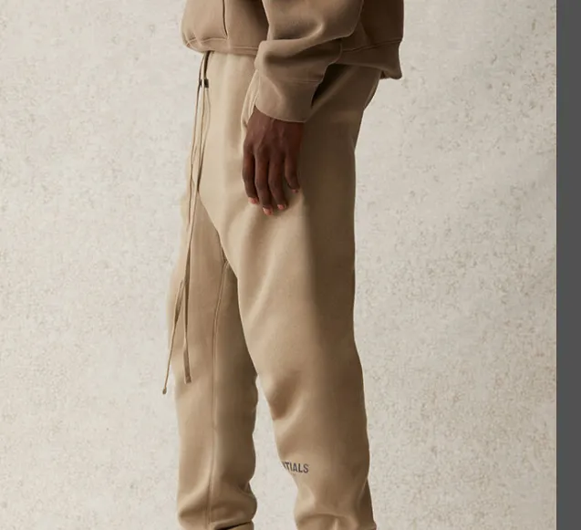 Fear Of God Essentials 21SS FOG Double Wire Drawstring Pants Black beige Grey Brown Card Gray Light Flower Gray S M L XL