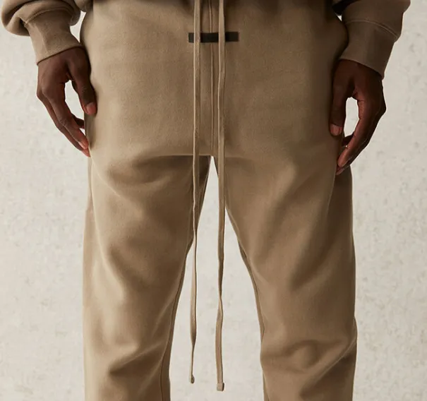 Fear Of God Essentials 21SS FOG Double Wire Drawstring Pants Black beige Grey Brown Card Gray Light Flower Gray S M L XL