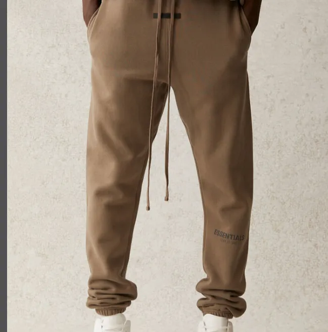 Fear Of God Essentials 21SS FOG Double Wire Drawstring Pants Black beige Grey Brown Card Gray Light Flower Gray S M L XL