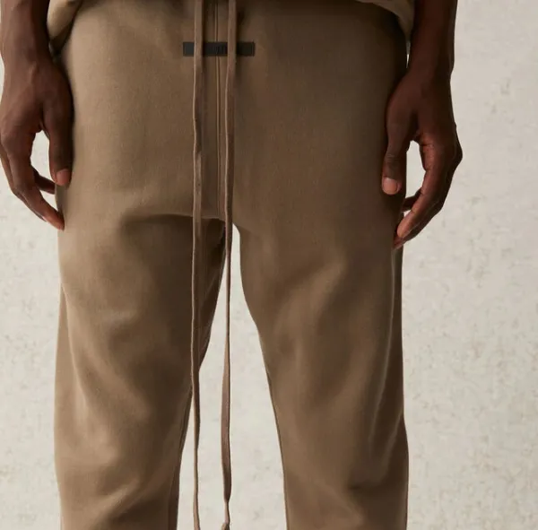 Fear Of God Essentials 21SS FOG Double Wire Drawstring Pants Black beige Grey Brown Card Gray Light Flower Gray S M L XL