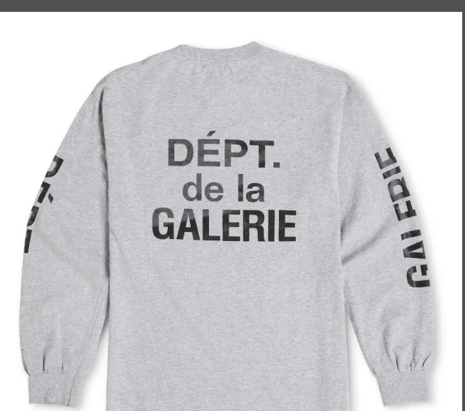 Gallery Dept. French Collector Long Sleeve Basic Kirin Arm Logo Printed Long Sleeve T-shirt Grey S M L XL