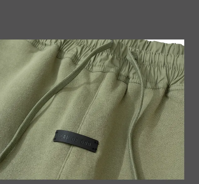 Fear of God 7th Main Line High Street Drawstring Foot Guard Pants Military Green Premium Grey Cement White Blue Light Black S-XL