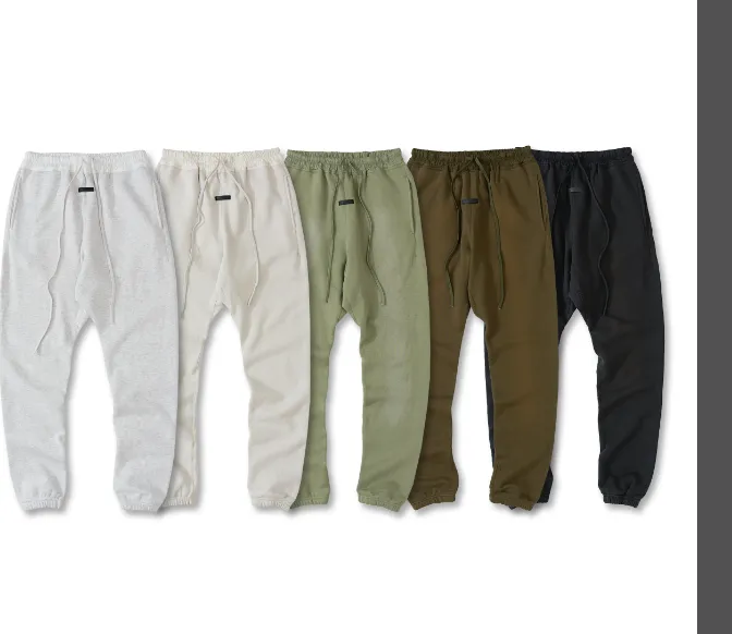 Fear of God 7th Main Line High Street Drawstring Foot Guard Pants Military Green Premium Grey Cement White Blue Light Black S-XL