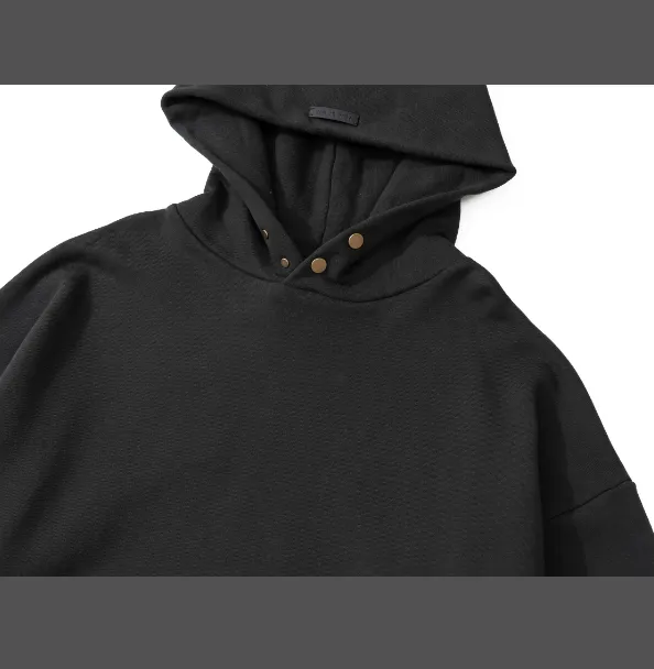 FEAR OF GOD FG7C Hoodie Sleeve Plush FG7C Letter Printed Fleece Hoodie Premium Grey Blue Light Black S-XL