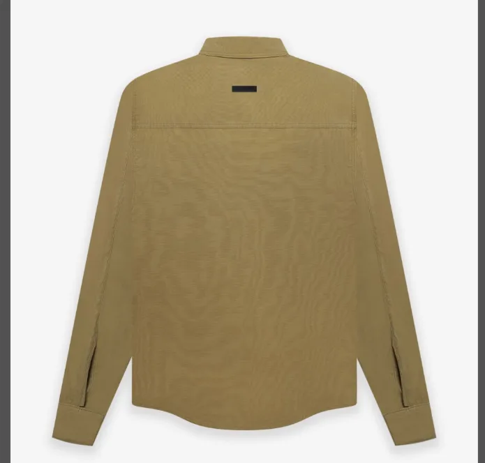 FEAR OF GOD FOG 7th season high street canvas workwear shirt khaki S-XL