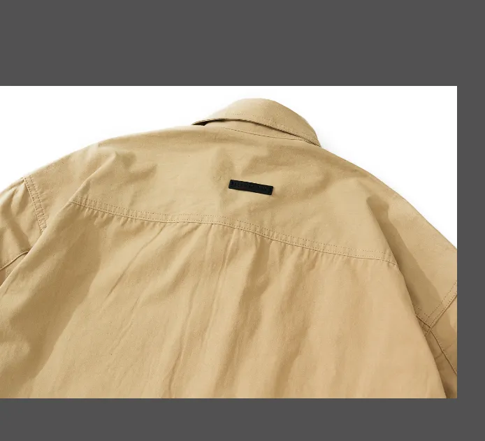 FEAR OF GOD FOG 7th season high street canvas workwear shirt khaki S-XL