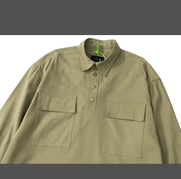 FEAR OF GOD FOG 7th season high street canvas workwear shirt khaki S-XL