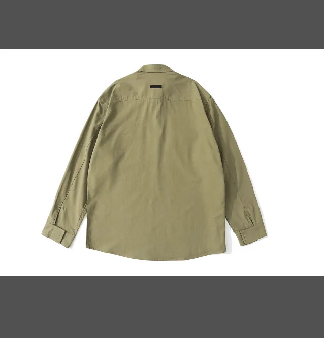 FEAR OF GOD FOG 7th season high street canvas workwear shirt khaki S-XL