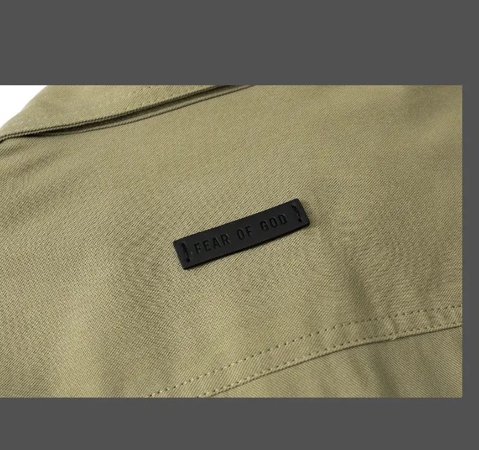 FEAR OF GOD FOG 7th season high street canvas workwear shirt khaki S-XL