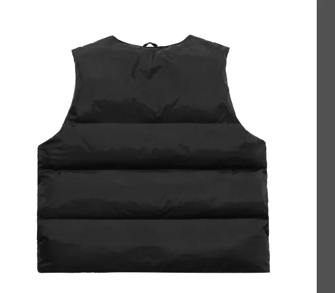 Cole Buxton Autumn Winter Retro Versatile Down Cotton High Street Vest Jacket, Apricot Black Grey S-XL