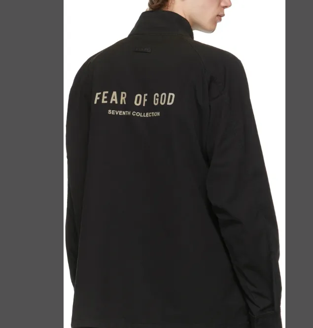 Fear of God Souvenir Jacket FOG Logo Two tone Color Change Letter Jacket Coat Colorful Green Black S-XL