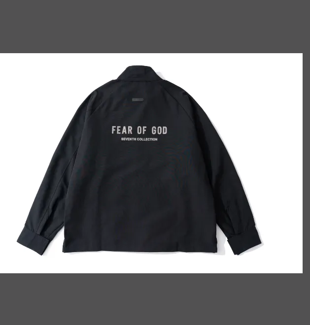 Fear of God Souvenir Jacket FOG Logo Two tone Color Change Letter Jacket Coat Colorful Green Black S-XL