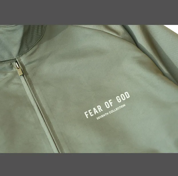 Fear of God Souvenir Jacket FOG Logo Two tone Color Change Letter Jacket Coat Colorful Green Black S-XL