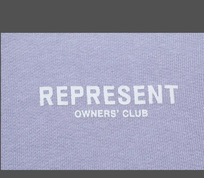 REPRESENT OWNERS CLUB Simple Letter Logo High Street Hoodie Black Warm White Colorful Blue S-XL