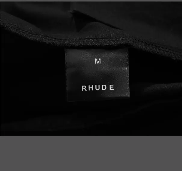 RHUDE drawstring workwear buckle high street pants black S-XL