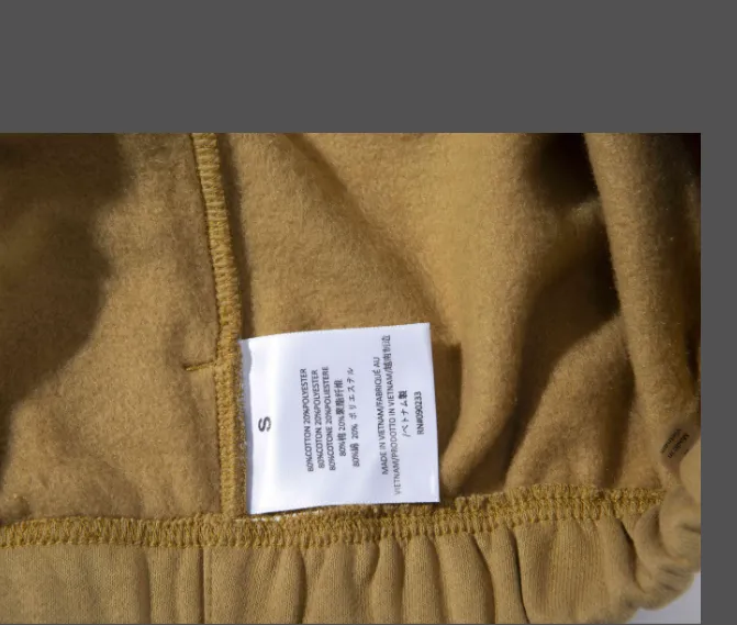 Fear Of God Essentials FW21 FOG Double Thread Drawstring Loose Sports Shorts Grey Green Turmeric Grey Brown S M L XL