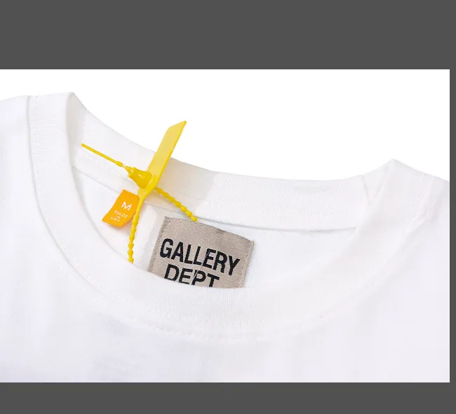 GALLERY DEPT Quantum Tee Graffiti Printed Short sleeved T-shirt White S-XL