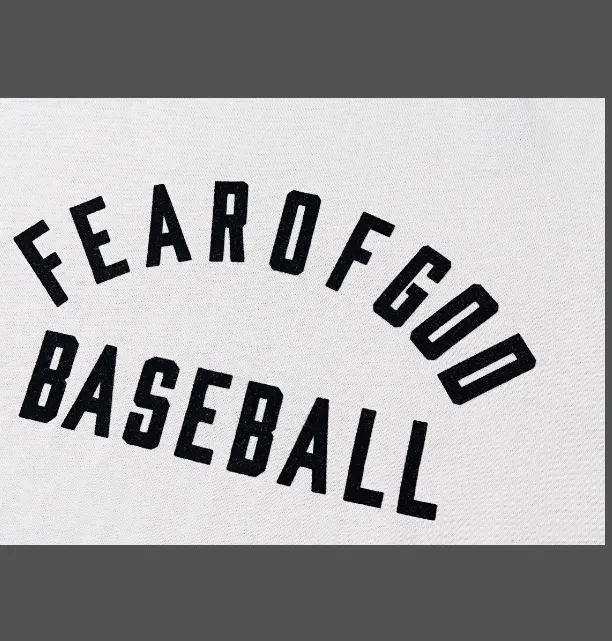 FEAR OF GOD 7th Season Main Line FOG High Street Vintage Plush Printed Short Sleeve Premium Grey Cement White Black S-XL