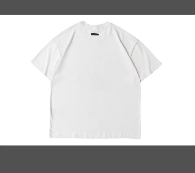 FEAR OF GOD 7th Season Main Line FOG High Street Vintage Plush Printed Short Sleeve Premium Grey Cement White Black S-XL